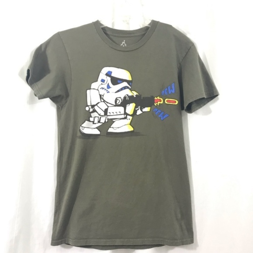 Disney Star Wars Storm Trooper Olive Green Shirt S